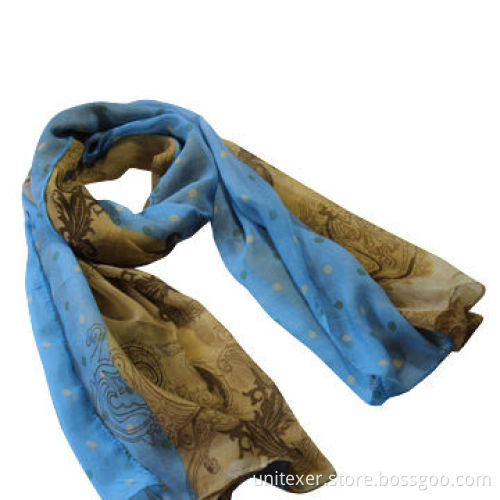 100% Polyester Scarf, Comfortable Texture, for Spring/Summer